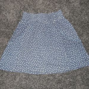 Cotton Circle Skirt with Pockets
